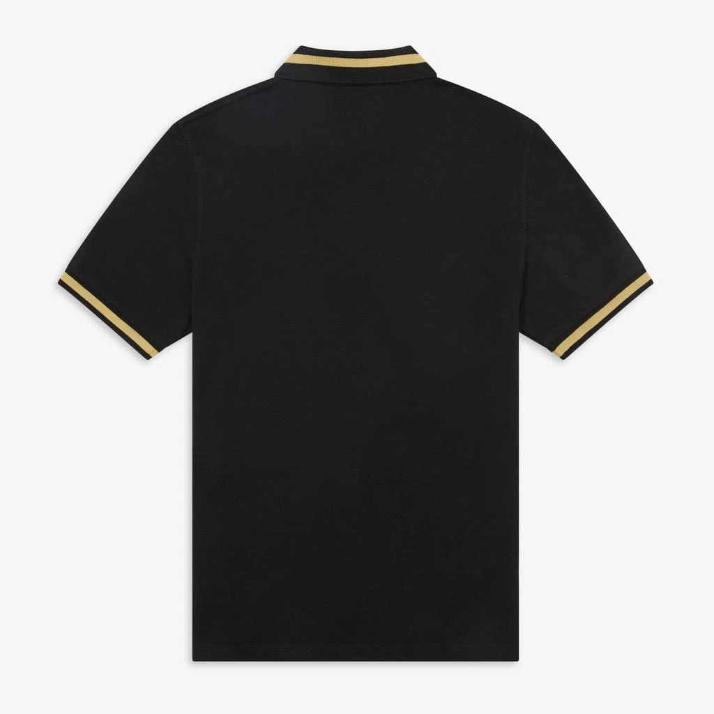 商品Fred Perry|Men's Single Tipped  Polo Shirt - Black/Champagne,价格¥529,第2张图片详细描述