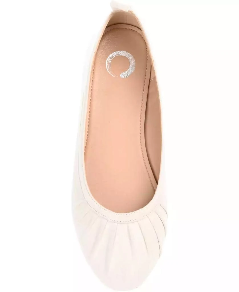 商品Journee Collection|Women's Tannya Ruched Ballet Flats,价格¥221,第4张图片详细描述