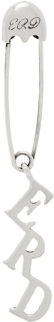 商品Enfants Riches Deprimes|Silver ERD Charm Safety Pin Single Earring,价格¥2792,第1张图片