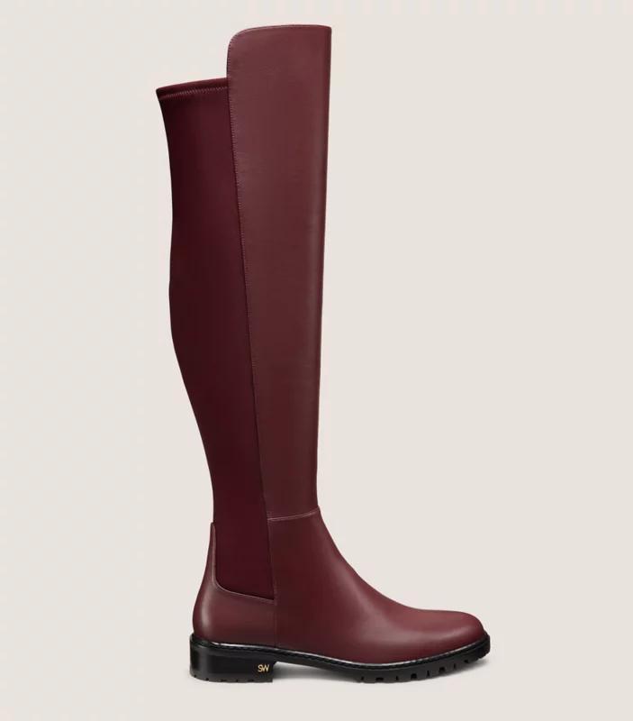 Stuart Weitzman CITY BLOCK BOOT ブラックレザー Stuart Weitzman Boots CITY BLOCK Boots Black Leather 6.5 B