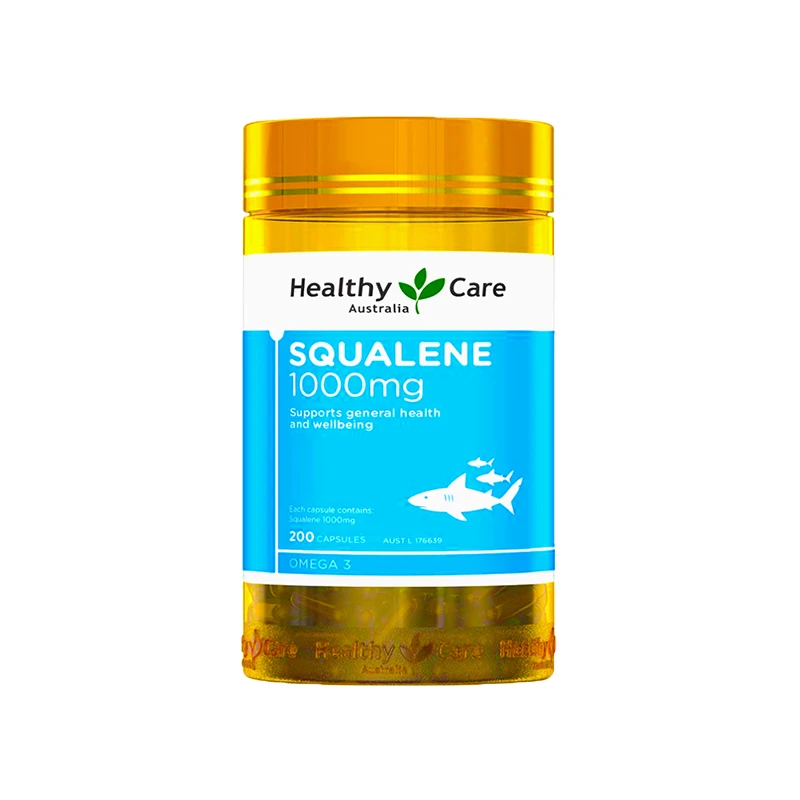 商品[国内直发] Healthy Care|Healthy Care角鲨烯胶囊200粒 中老年护心养脑提神醒脑氧含量,价格¥180,第1张图片
