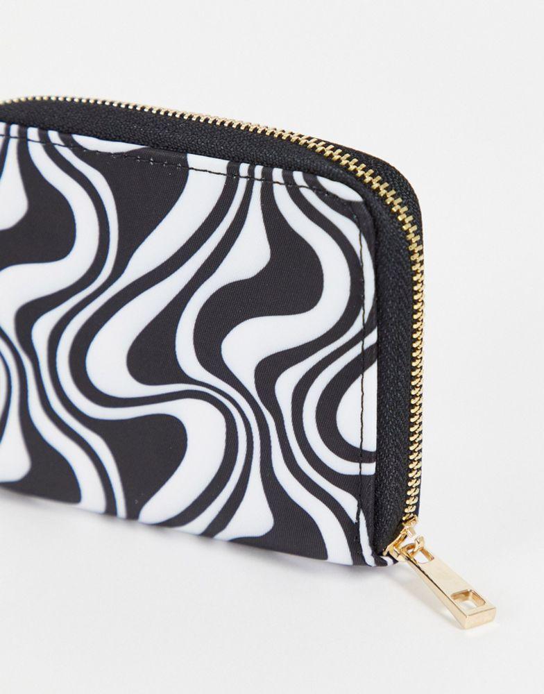 ASOS DESIGN nylon purse in swirl print商品第2张图片规格展示