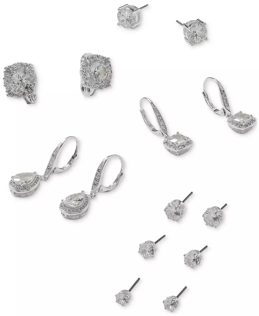 商品Anne Klein|Crystal Solitaire Clip-on Earrings 水晶耳夹,价格¥82,第3张图片详细描述