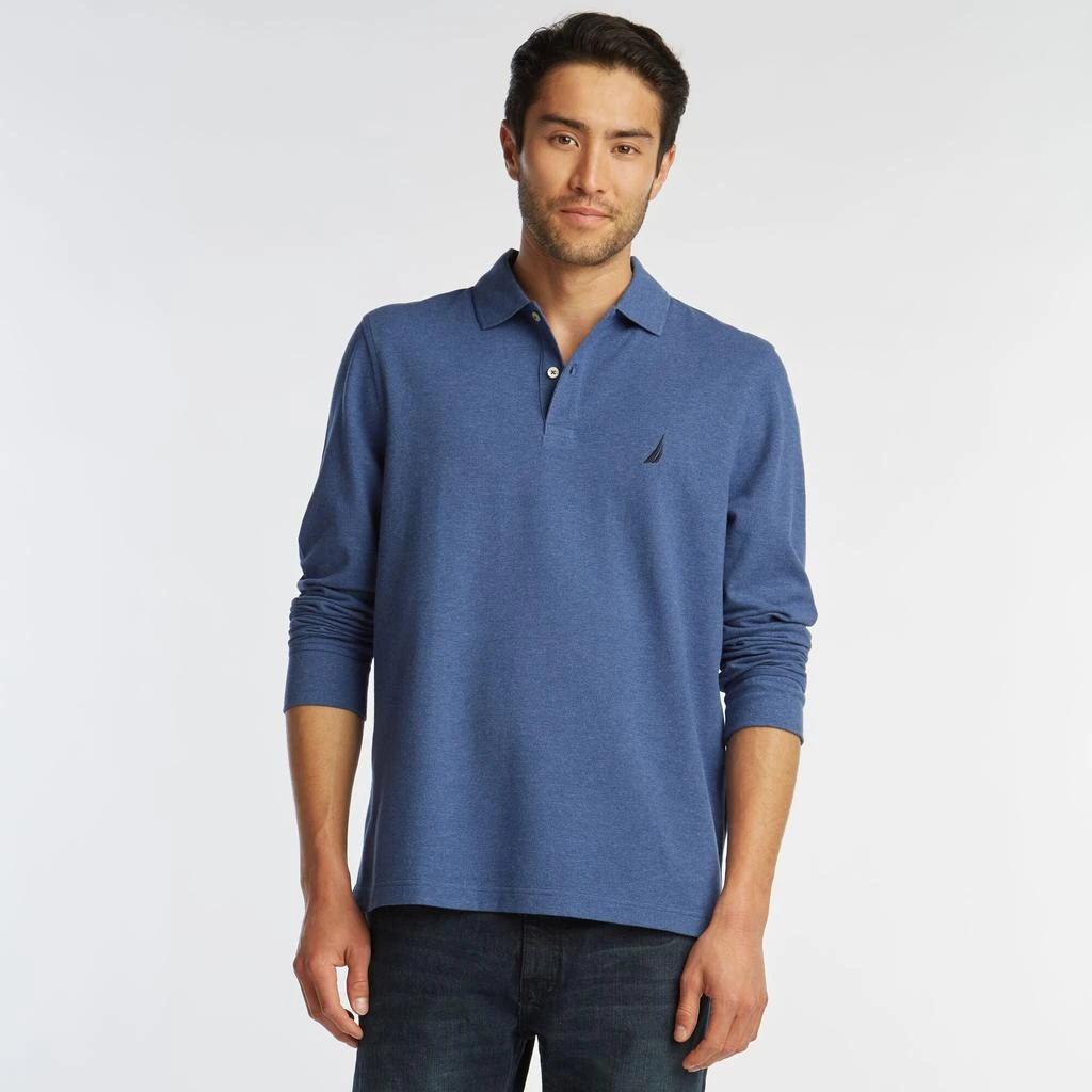 商品Nautica|Nautica Mens Classic Fit Long Sleeve Polo,价格¥137,第3张图片详细描述