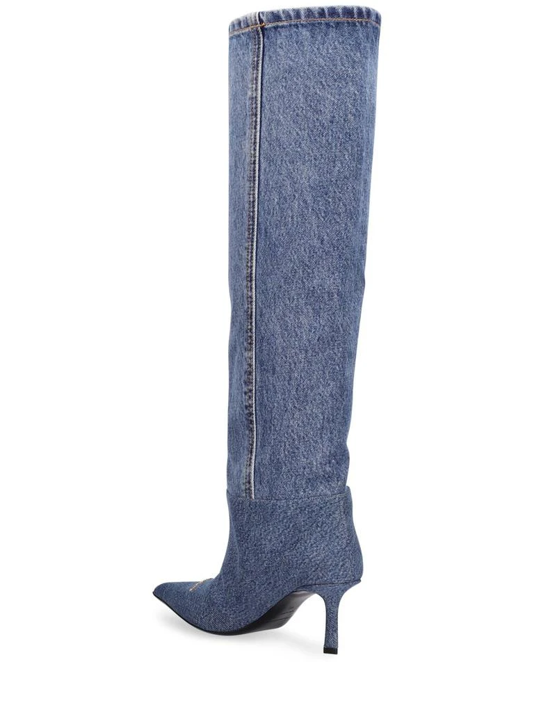 商品Alexander Wang|65mm Viola Denim Tall Boots,价格¥7011,第2张图片详细描述