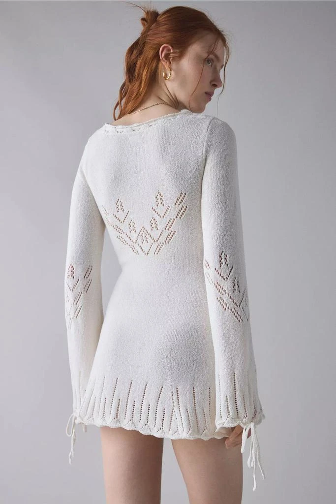 商品Kimchi Blue|Kimchi Blue Catherine Pointelle Knit Babydoll Tunic Sweater,价格¥296,第2张图片详细描述