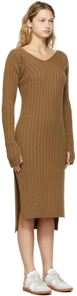 商品determ;|Brown Collagen Sleeve Knit Dress,价格¥1060,第2张图片详细描述