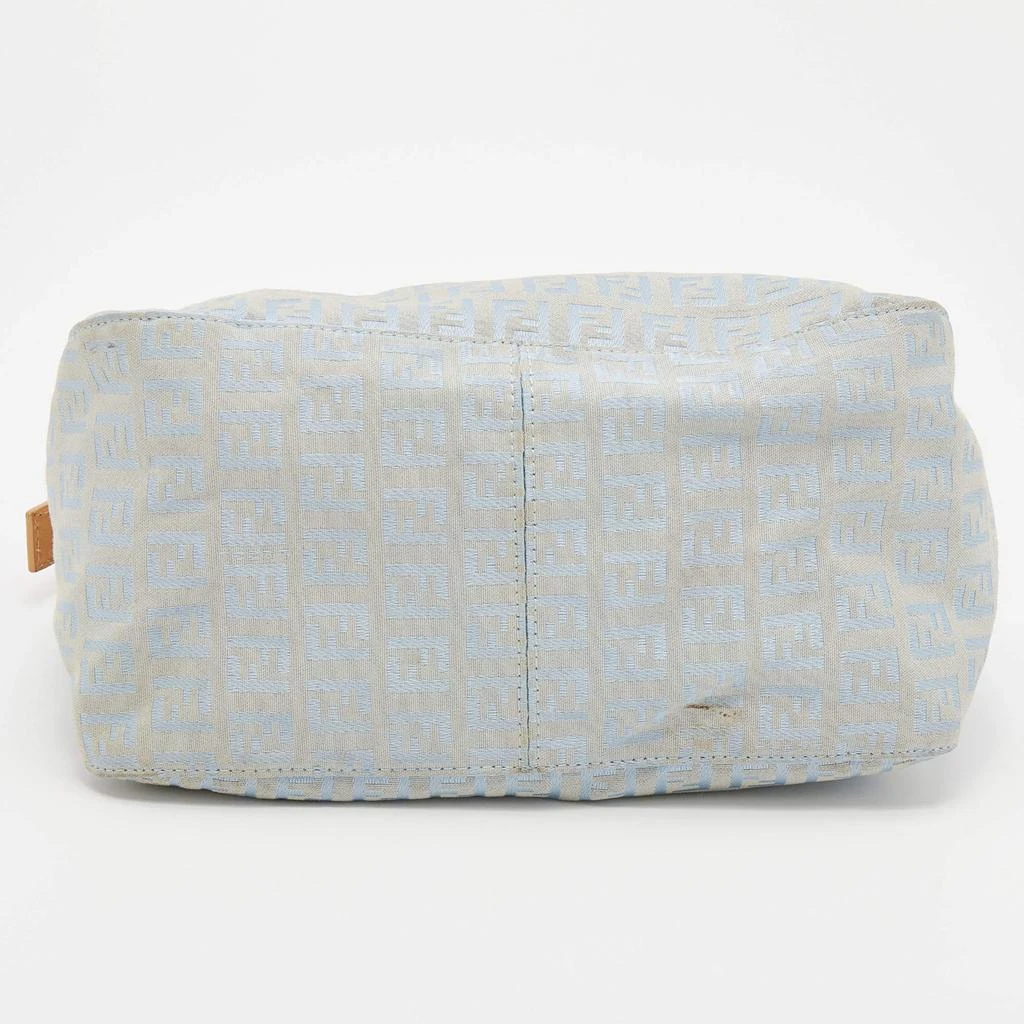 Fendi Blue/Beige Zucchino Canvas and Leather Mama Baguette Bag 商品