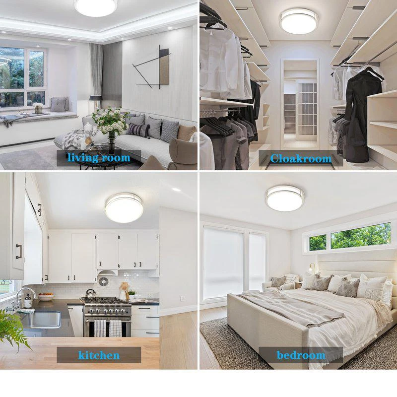 商品Nextop|14" Double Ring CCT LED Flush Mount, 20W, 1600 Lumen,价格¥453,第2张图片详细描述