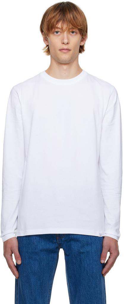 商品Norse Projects|White Niels Standard Long Sleeve T-Shirt,价格¥298,第1张图片