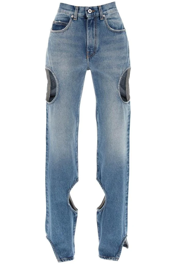 商品Off-White|Meteor cut-out jeans,价格¥2851,第1张图片