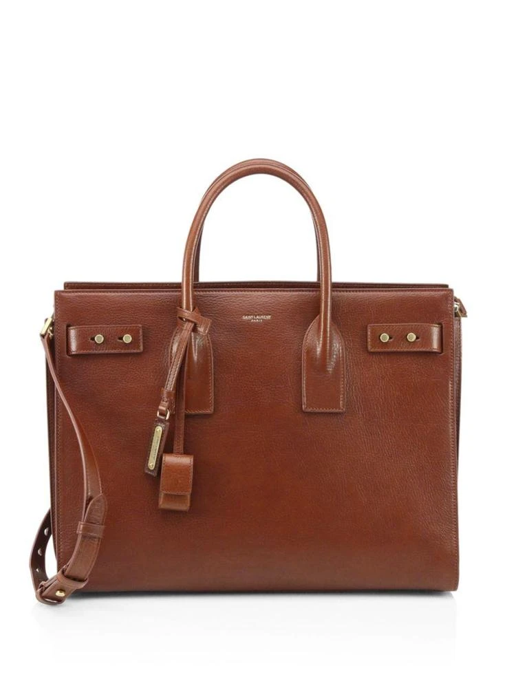 商品Yves Saint Laurent|Soft Sac Leather Shoulder Bag,价格¥26601,第1张图片