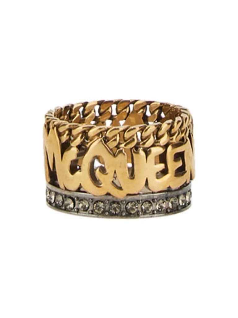 商品Alexander McQueen|ALEXANDER MCQUEEN GRAFFITI RING,价格¥1739,第1张图片