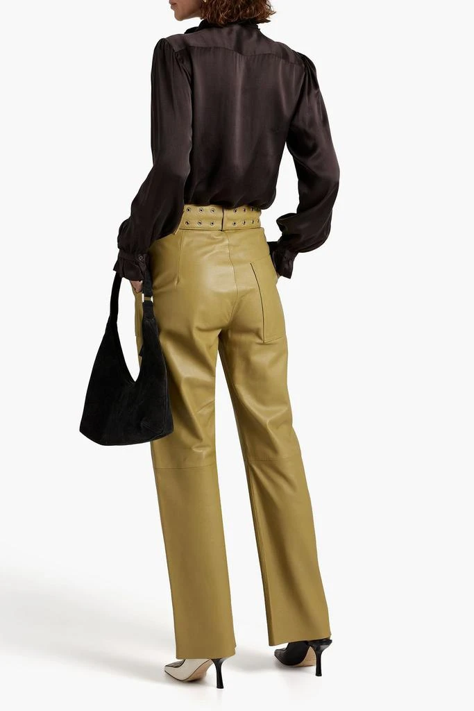 商品Equipment|Tie-neck silk-satin blouse,价格¥575,第3张图片详细描述