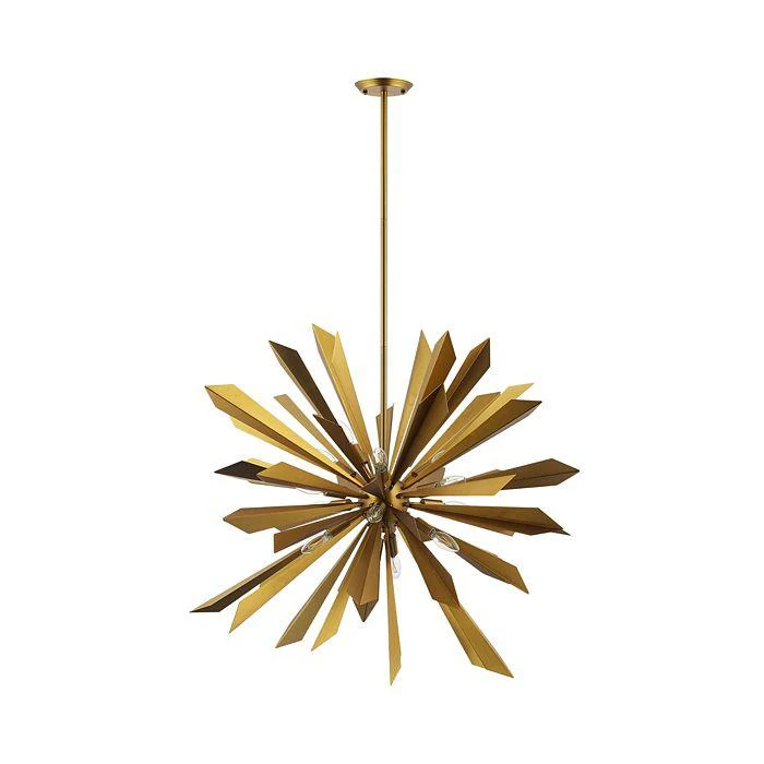商品Modway|Pervade Starburst Brass Pendant 16-Light Chandelier,价格¥6040,第1张图片