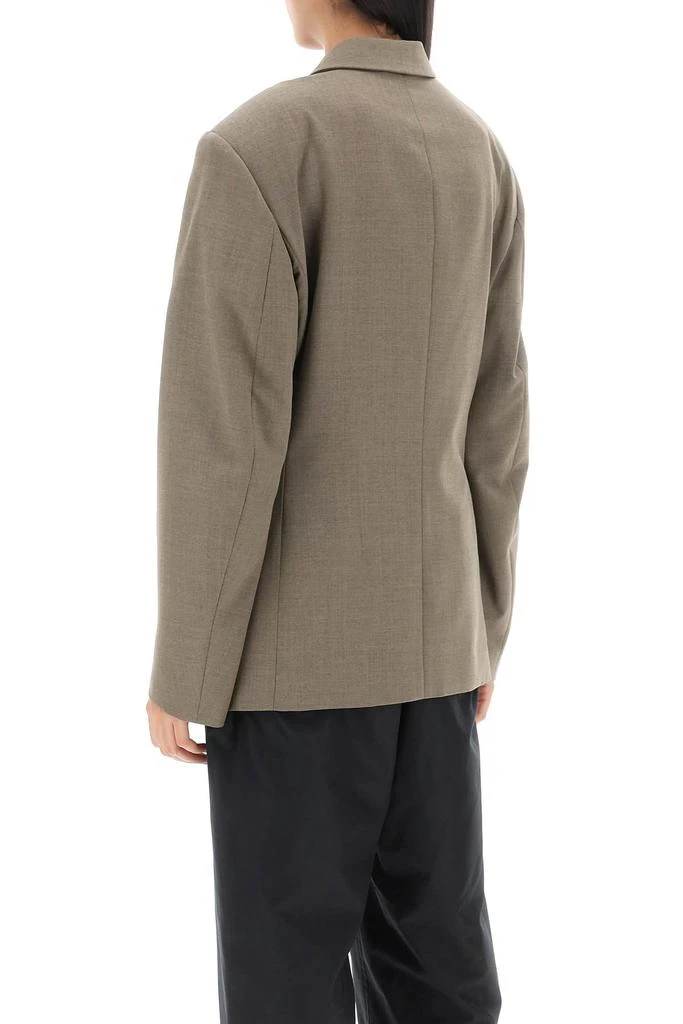 商品Lemaire|Lemaire double-breasted blazer in tropical poly wool,价格¥3188,第3张图片详细描述