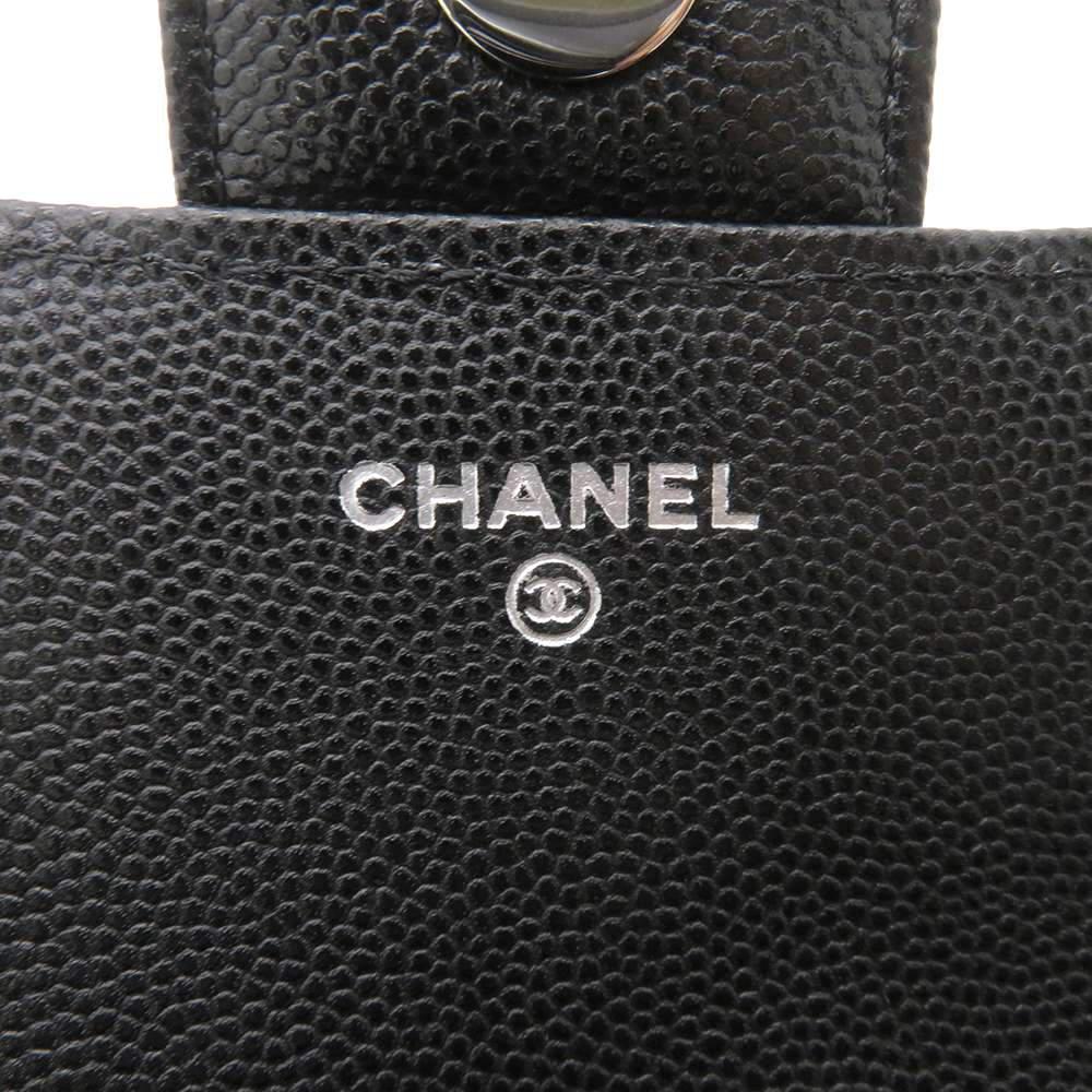 Chanel Black Caviar Leather Classic Glasses Case商品第7张图片规格展示