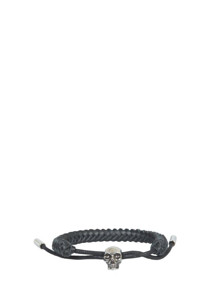 Alexander McQueen Woven Skull Charm Bracelet商品第1张图片规格展示