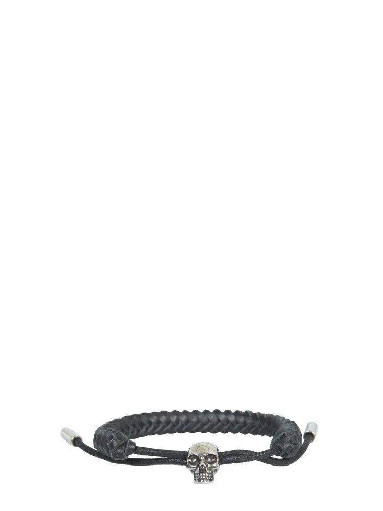 商品Alexander McQueen|Alexander McQueen Woven Skull Charm Bracelet,价格¥1095,第1张图片