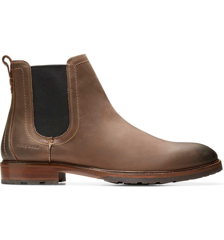 商品Cole Haan|Warner Waterproof Leather Chelsea Boot,价格¥954,第5张图片详细描述