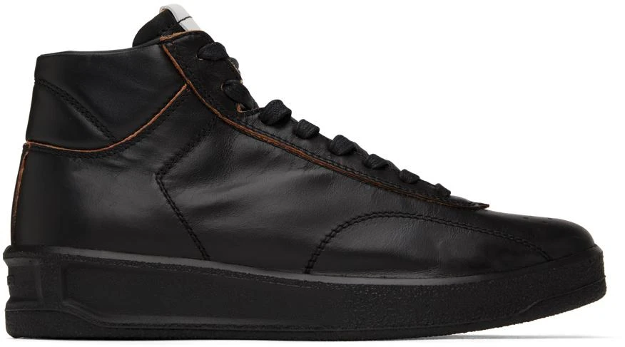 商品Jil Sander|Black Lace-Up Sneakers,价格¥1500,第1张图片