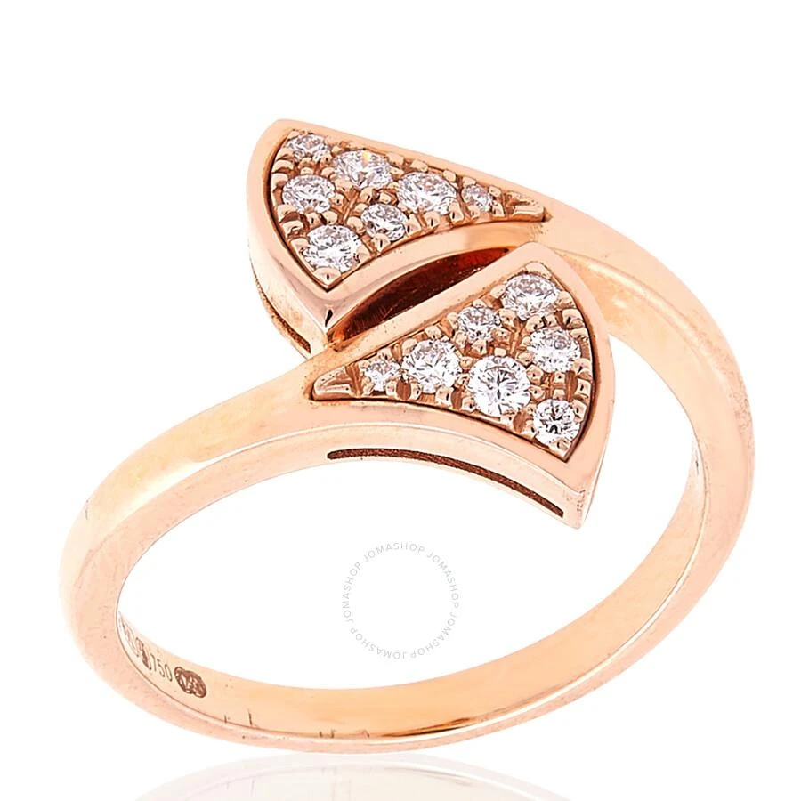 商品BVLGARI|Divas Dream 18 Kt Rose Gold Ring Set With Pave Diamonds,价格¥19341,第2张图片详细描述