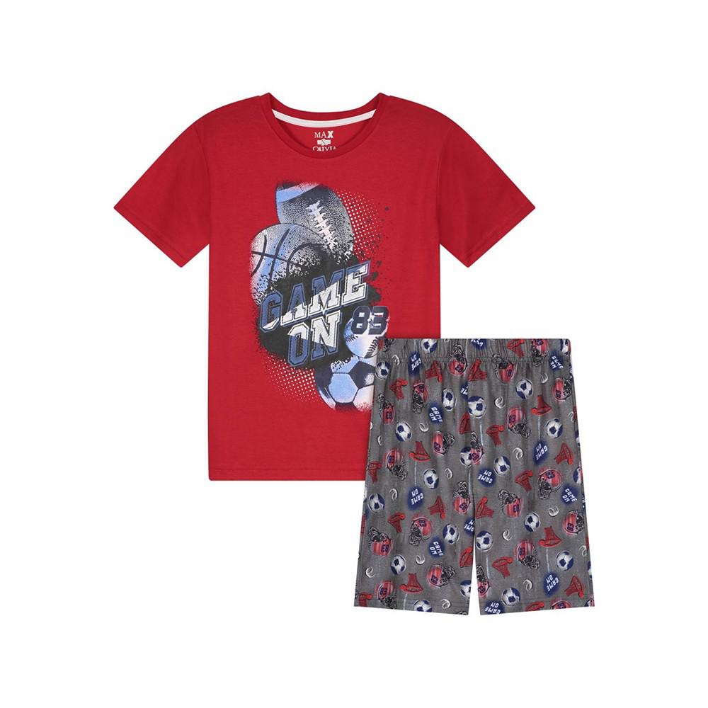 Little Boys T-shirt and Shorts Pajama Set, 2 Piece商品第1张图片规格展示