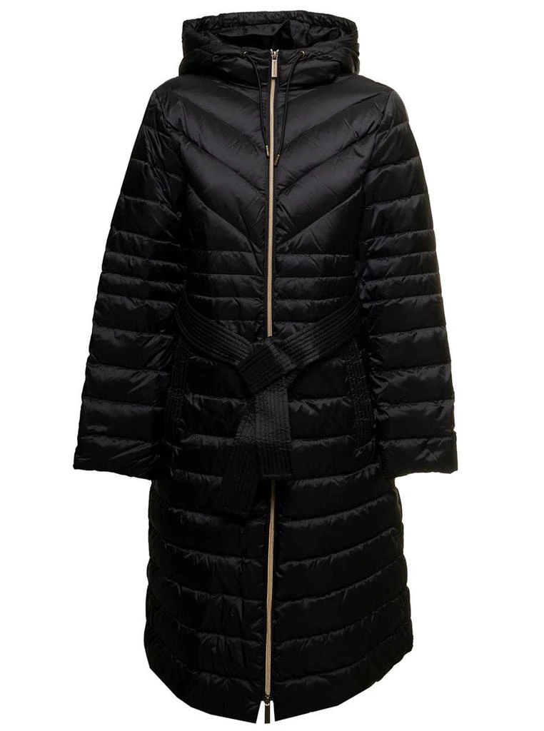 商品Michael Kors|Binding Black Nylon Long Down Jacket M Michael Kors Woman,价格¥1820,第1张图片