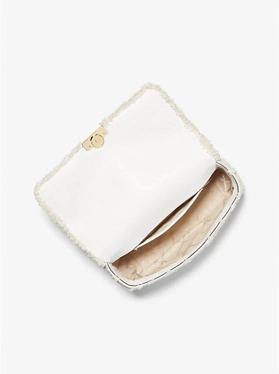 商品Michael Kors|Tribeca Large Frayed Denim Shoulder Bag,价格¥2967,第2张图片详细描述