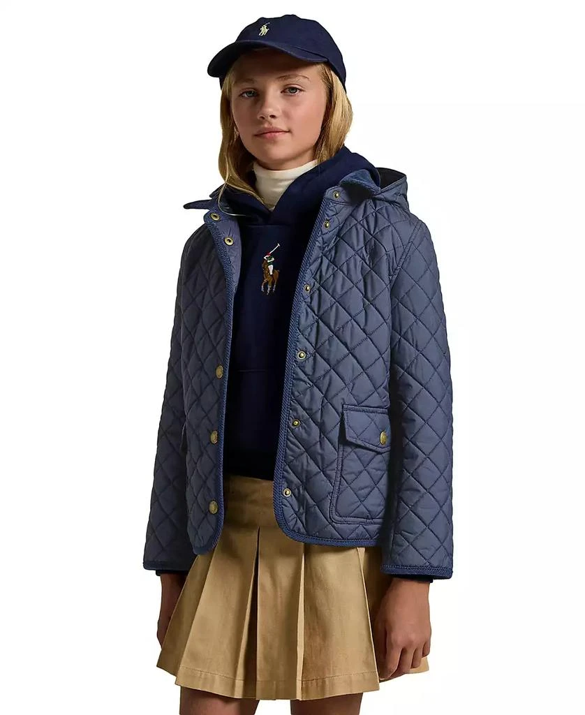 商品Ralph Lauren|Big Girls Quilted Water-Repellent Barn Jacket,价格¥736,第1张图片