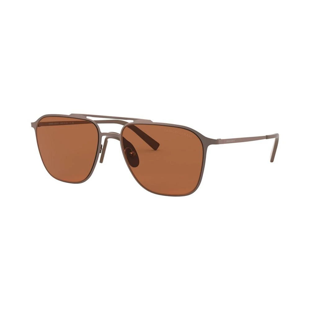 商品Giorgio Armani|Men's Sunglasses, AR6110 58 BRZ MAT,价格¥1008,第1张图片