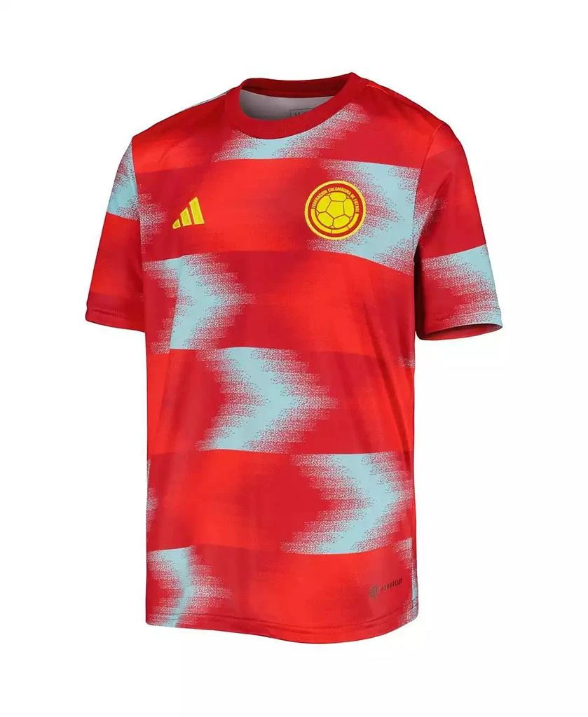 商品Adidas|Big Boys and Girls Red Colombia National Team 2022/23 Away Pre-Match Top,价格¥342,第2张图片详细描述