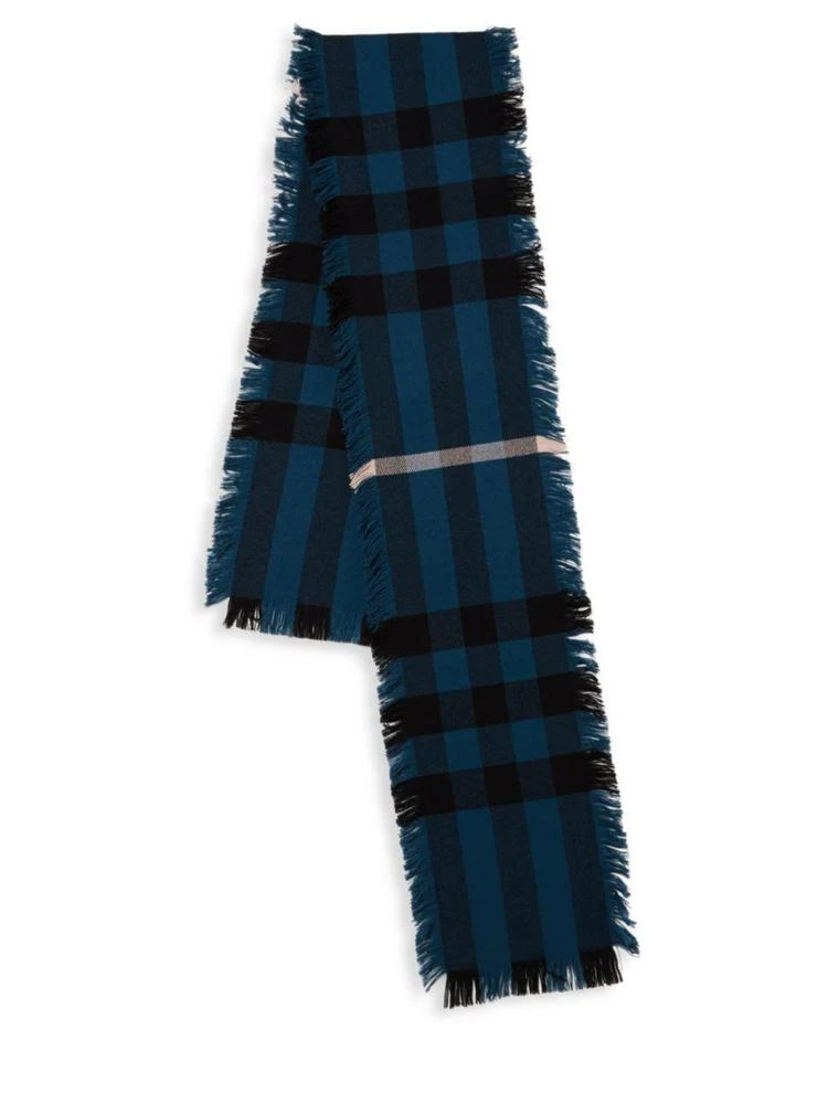 商品Burberry|Half Mega Fringe Wool Scarf,价格¥2211,第2张图片详细描述