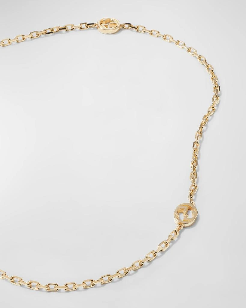 商品Gucci|Interlocking G 18k Gold Chain Necklace,价格¥16396,第4张图片详细描述