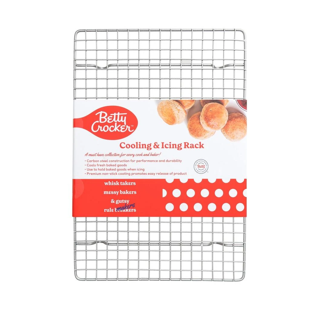 商品Betty Crocker|Carbon Steel 13 x 9 x 0.87 Inch Cooling Rack,价格¥112,第1张图片