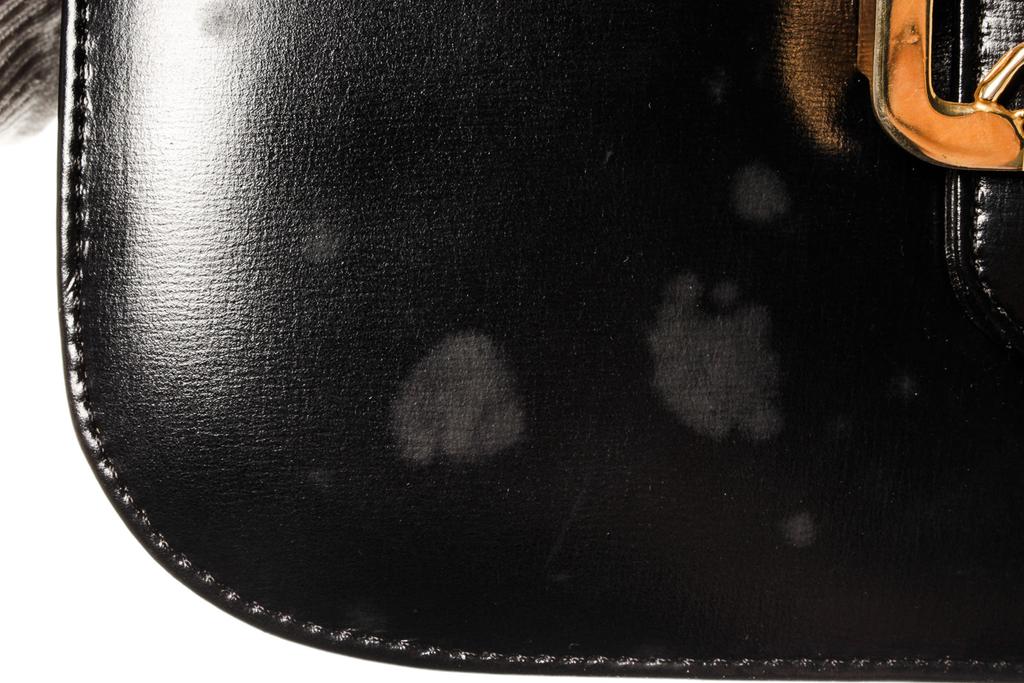 Celine Vintage Black Leather Horse Carriage Box Shoulder Bag商品第6张图片规格展示