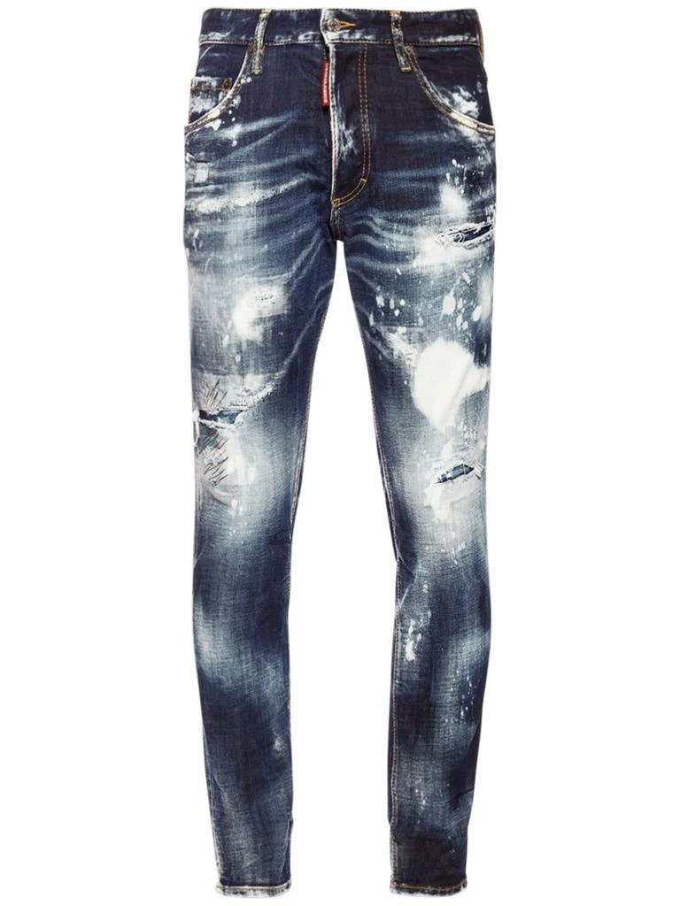 商品DSQUARED2|15cm Skinny Dan Cotton Denim Jeans,价格¥3636,第1张图片