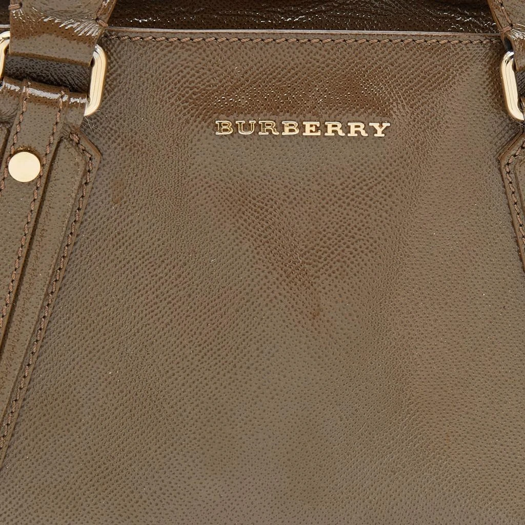 商品[二手商品] Burberry|Burberry Brown Patent Leather Somerford Convertible Tote,价格¥2305,第5张图片详细描述