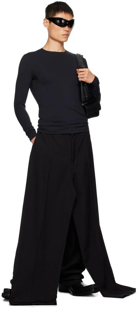 商品Balenciaga|Black Outside Loop Long Sleeve T-Shirt,价格¥7197,第4张图片详细描述