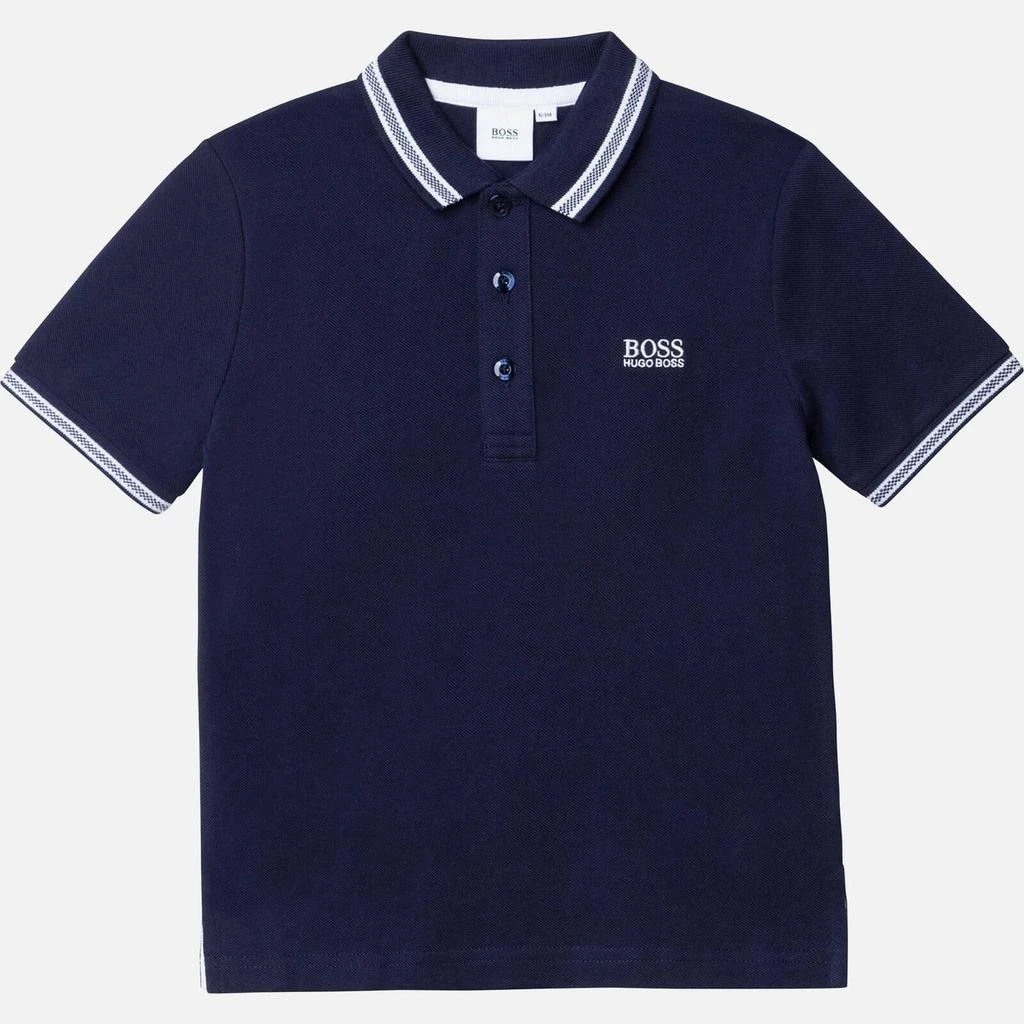 商品Hugo Boss|Hugo Boss Boys' Short Sleeve Classic Polo Shirt - Navy,价格¥220,第1张图片