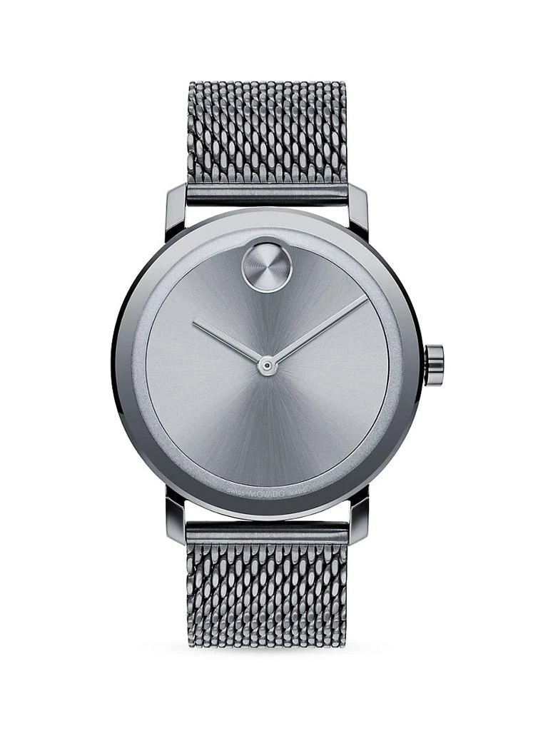 商品Movado|BOLD Evolution Ionic Plated Grey Steel Bracelet Watch,价格¥5211,第1张图片