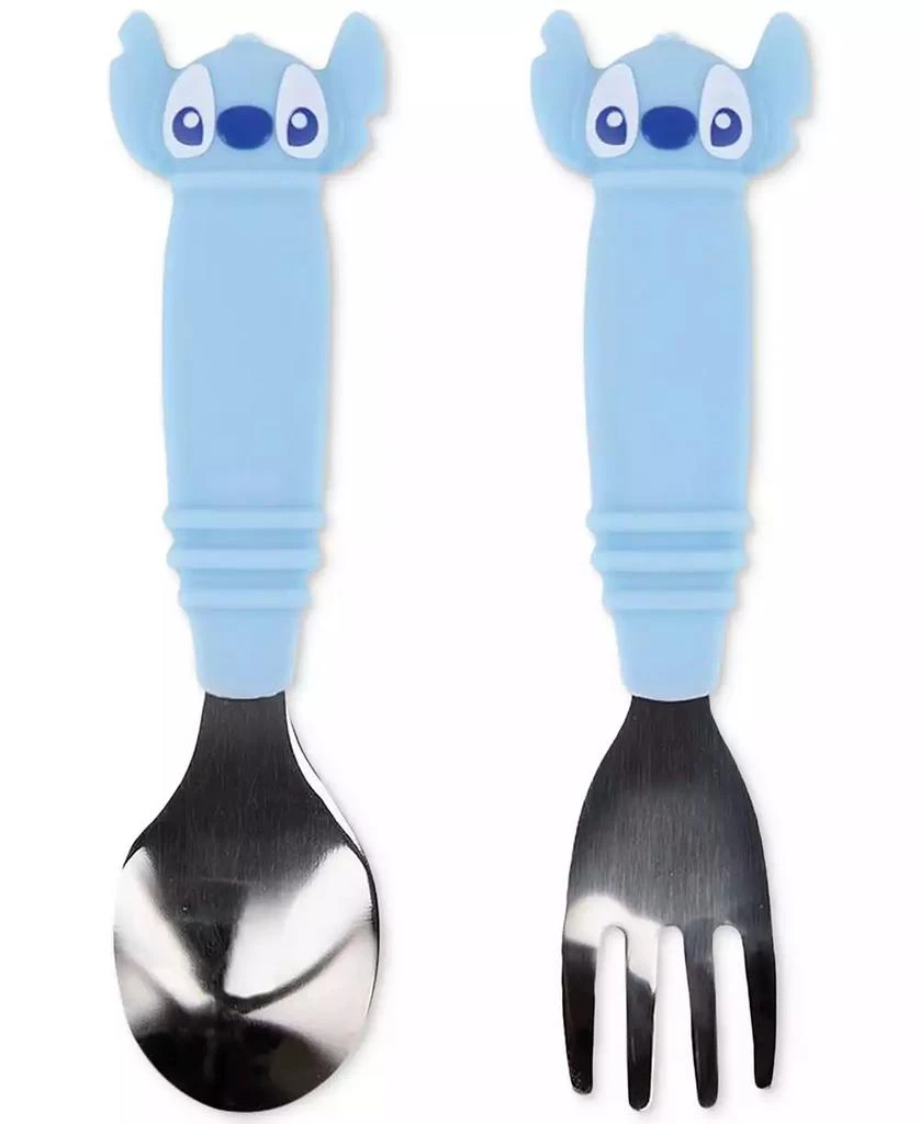 商品Bumkins|Stitch Disney Silicone Spoon & Fork Set,价格¥118,第1张图片
