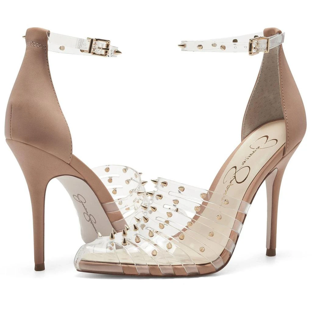 Jessica Simpson Westah Women's Studded Faux Leather Caged Dress Heels 商品