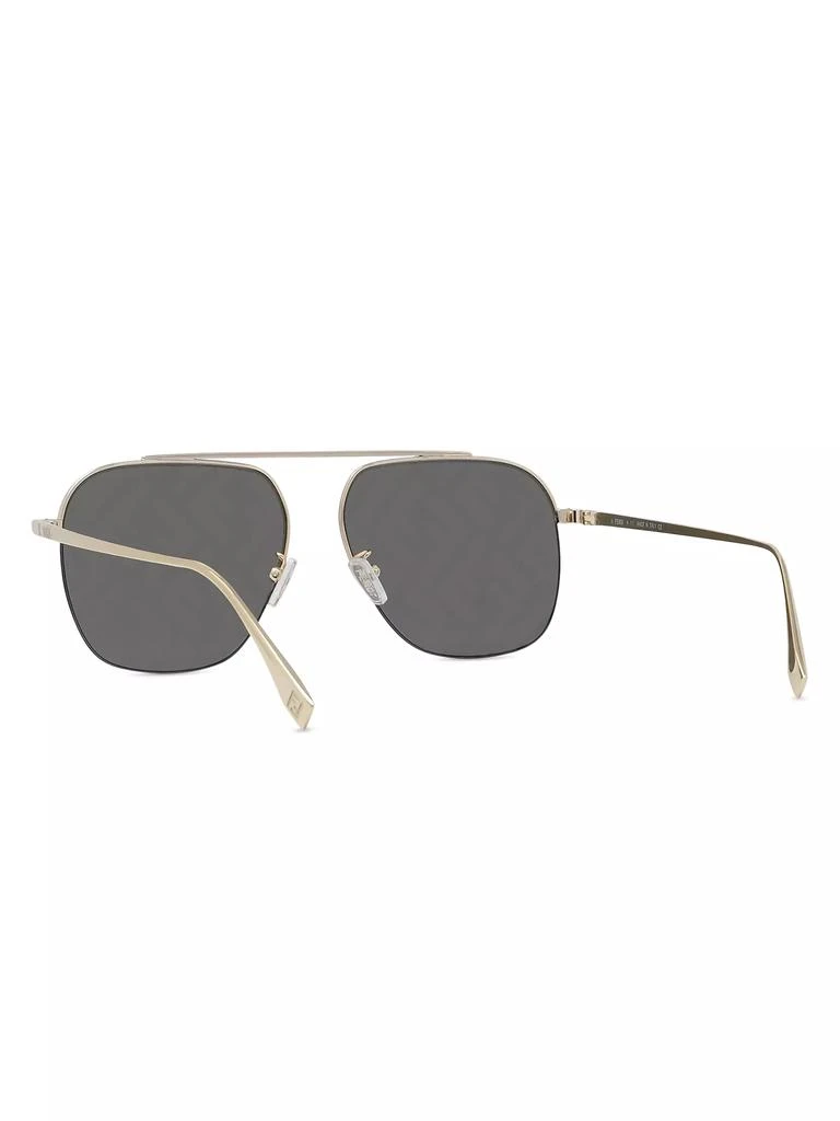 商品Fendi|57MM Logo Pilot Sunglasses,价格¥2702,第5张图片详细描述