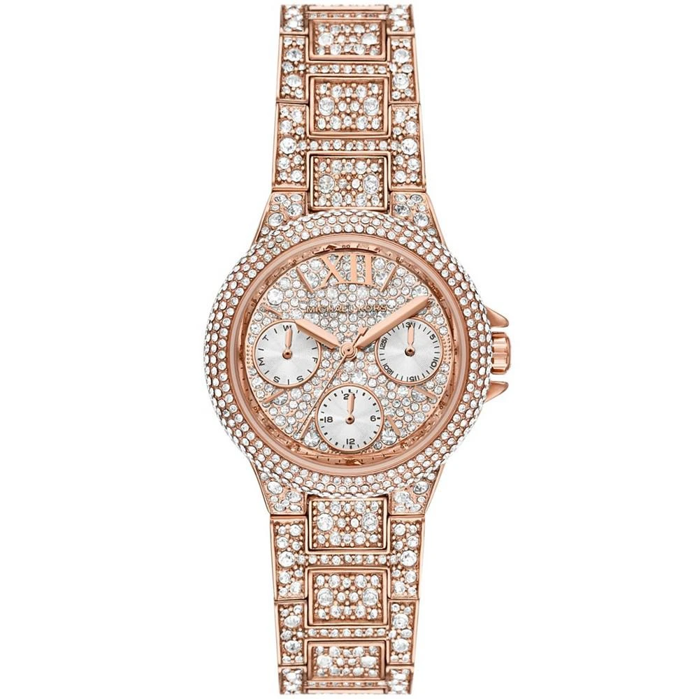 商品Michael Kors|Women's Camille Rose Gold-Tone Stainless Steel Bracelet Watch, 33mm,价格¥1692,第1张图片