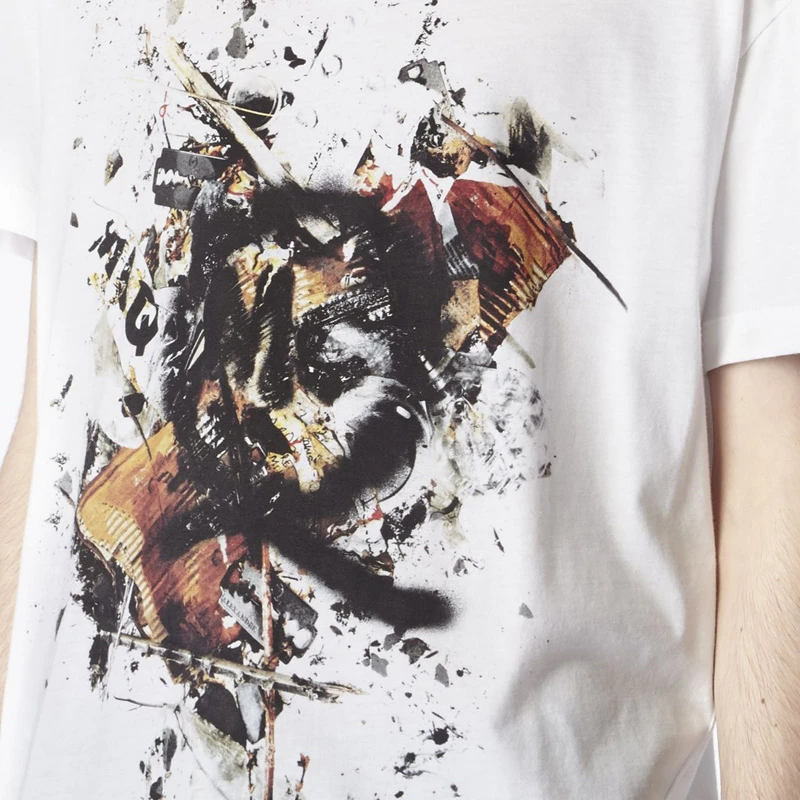 Alexander McQueen 亚历山大·麦昆 男士白色印花棉T恤 291571-RER46-9000 商品