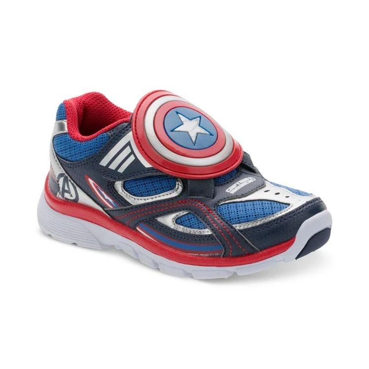 商品Stride Rite|Little Boys' Captain America Sneakers,价格¥374,第2张图片详细描述