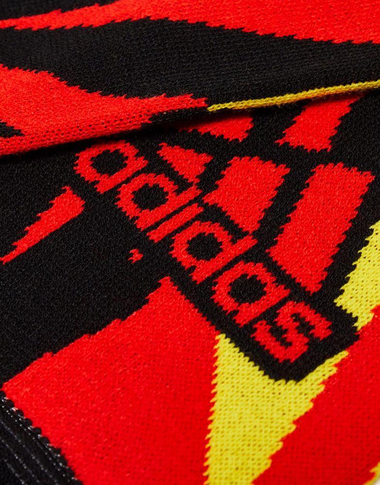 adidas Football Belgium World Cup 2022 scarf in black and red商品第4张图片规格展示