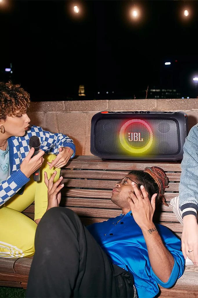 商品JBL|JBL PartyBox On-The-Go Water Resistant Speaker + Microphone,价格¥2950,第5张图片详细描述