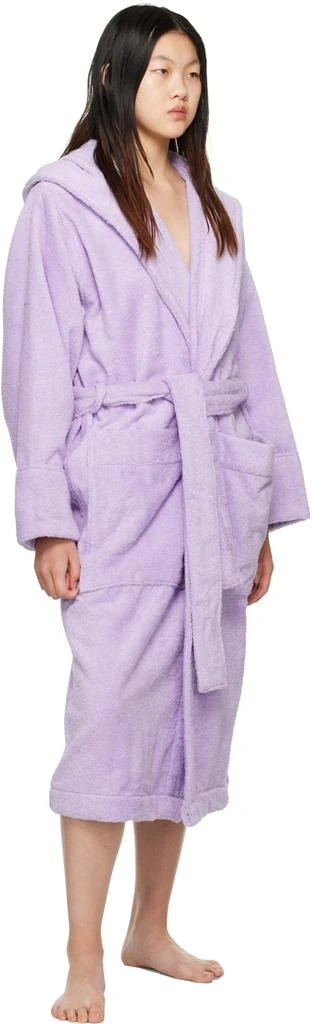 商品Tekla|Purple Oversized Hooded Bathrobe,价格¥861,第4张图片详细描述